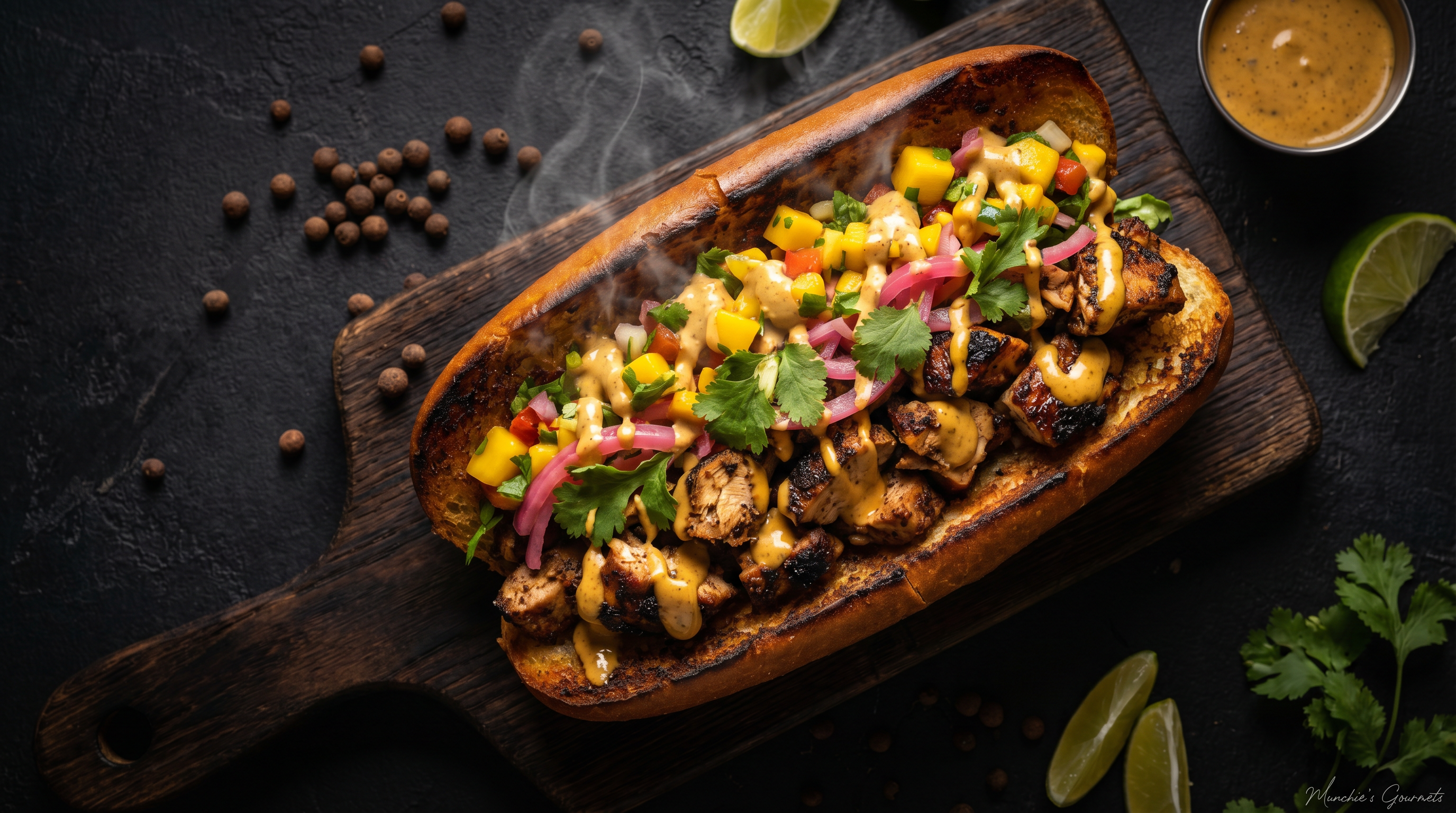 Chopped Jerk Chicken Sub